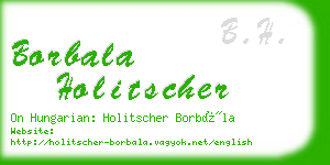 borbala holitscher business card